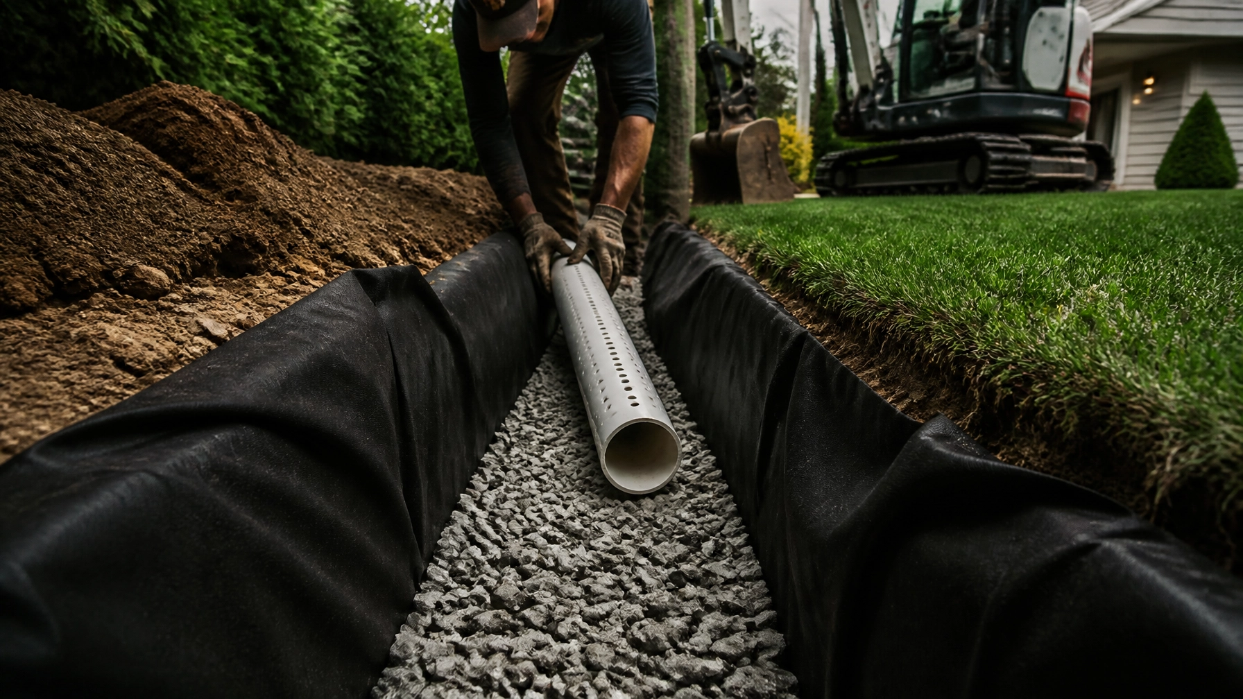 Professional Yard Drainage Solutions | The Muscle Western KY