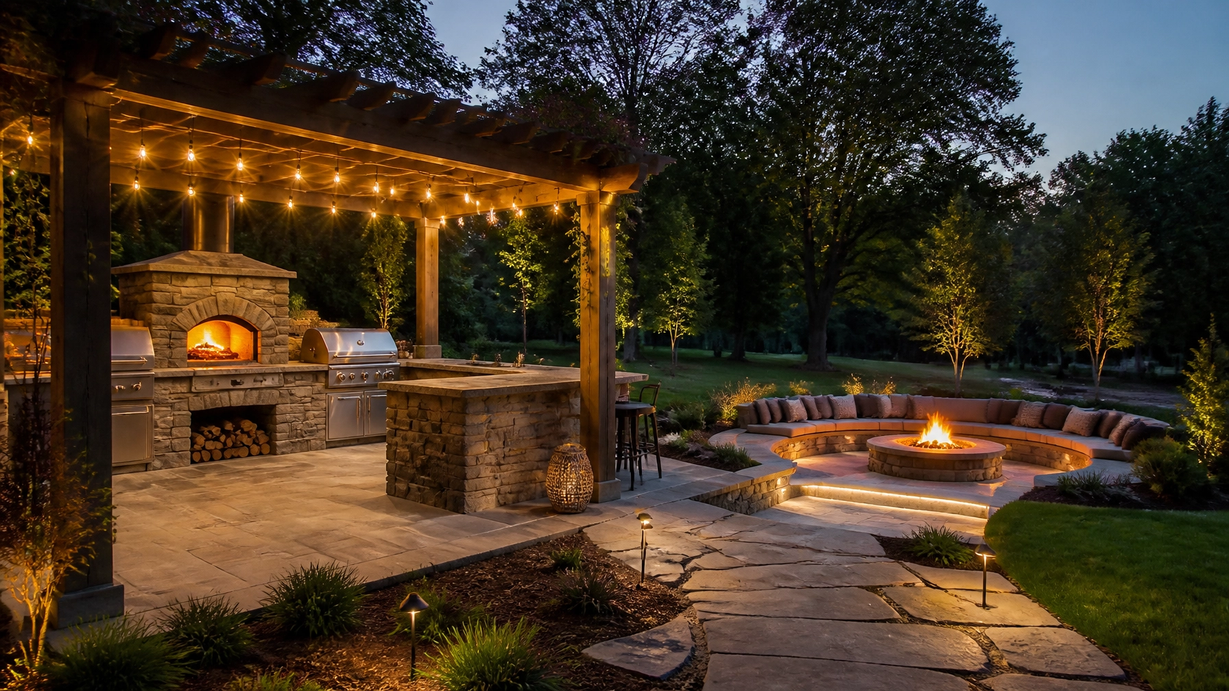 Fire Pits, Pergolas, and Pizza Ovens: 10 Outdoor Living Area Design Ideas